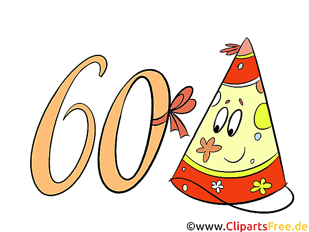 Bild 60 (Sechszig) - kostenlose Zahlen & Geburtstag Grafiken, Cliparts