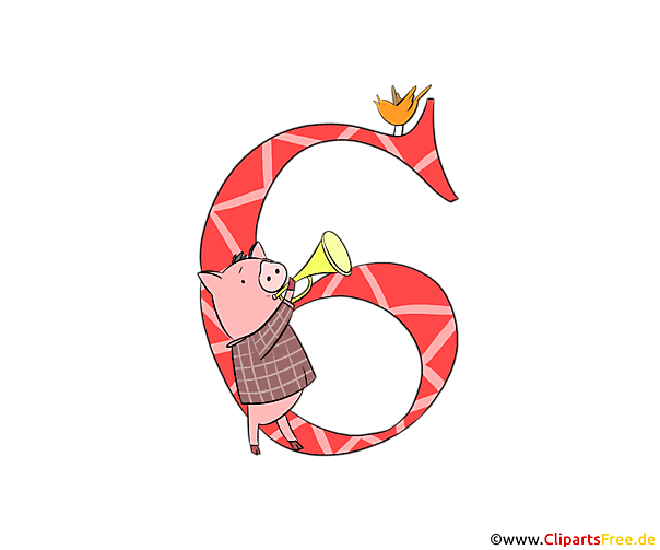 Geburtstagszahl 6 online downloaden