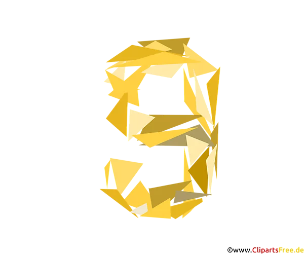 Vorlage Zahl 9 (Neun)