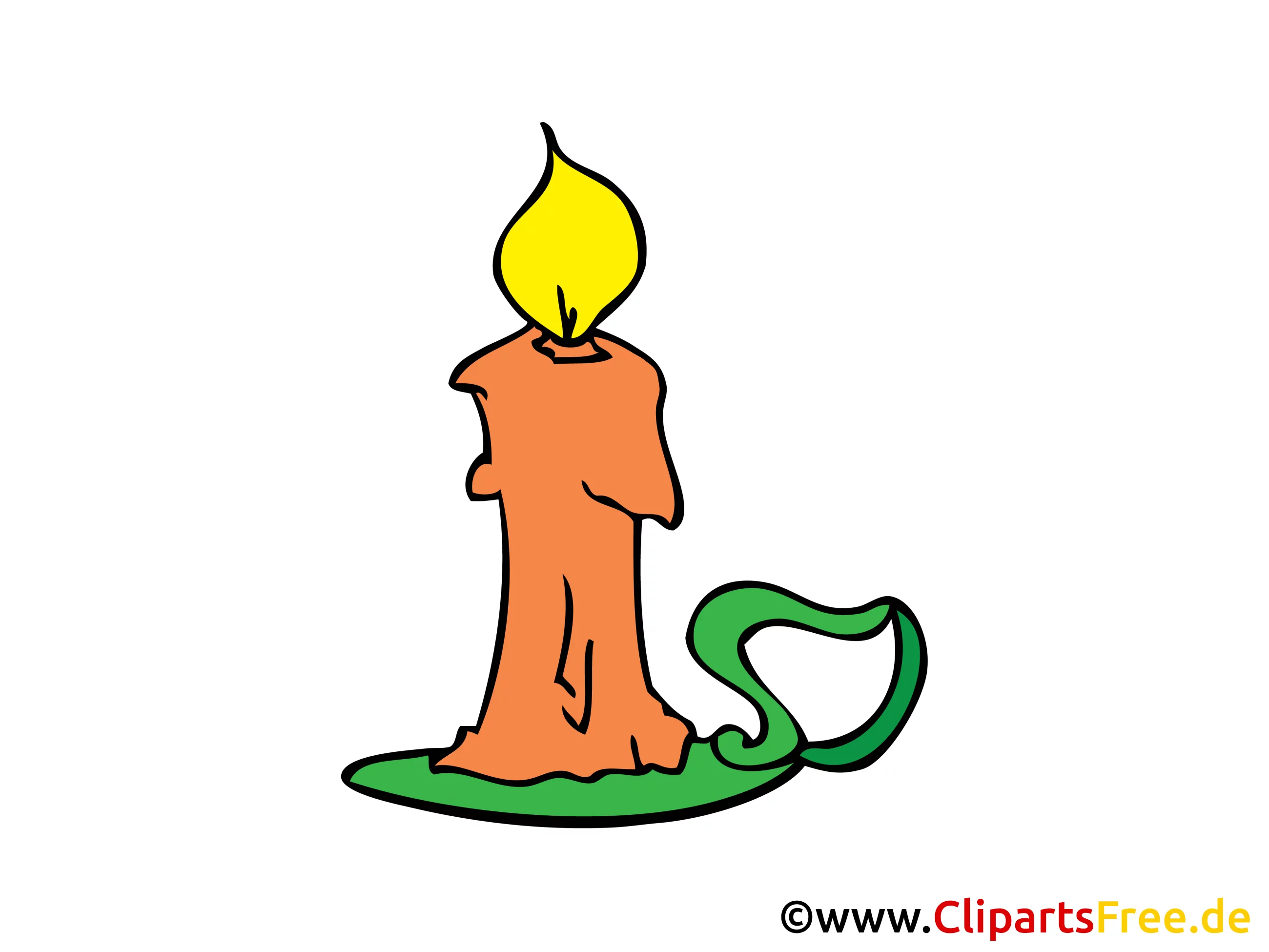 Kerze aus Wachs Bild, Clipart, Illustration, Grafik gratis