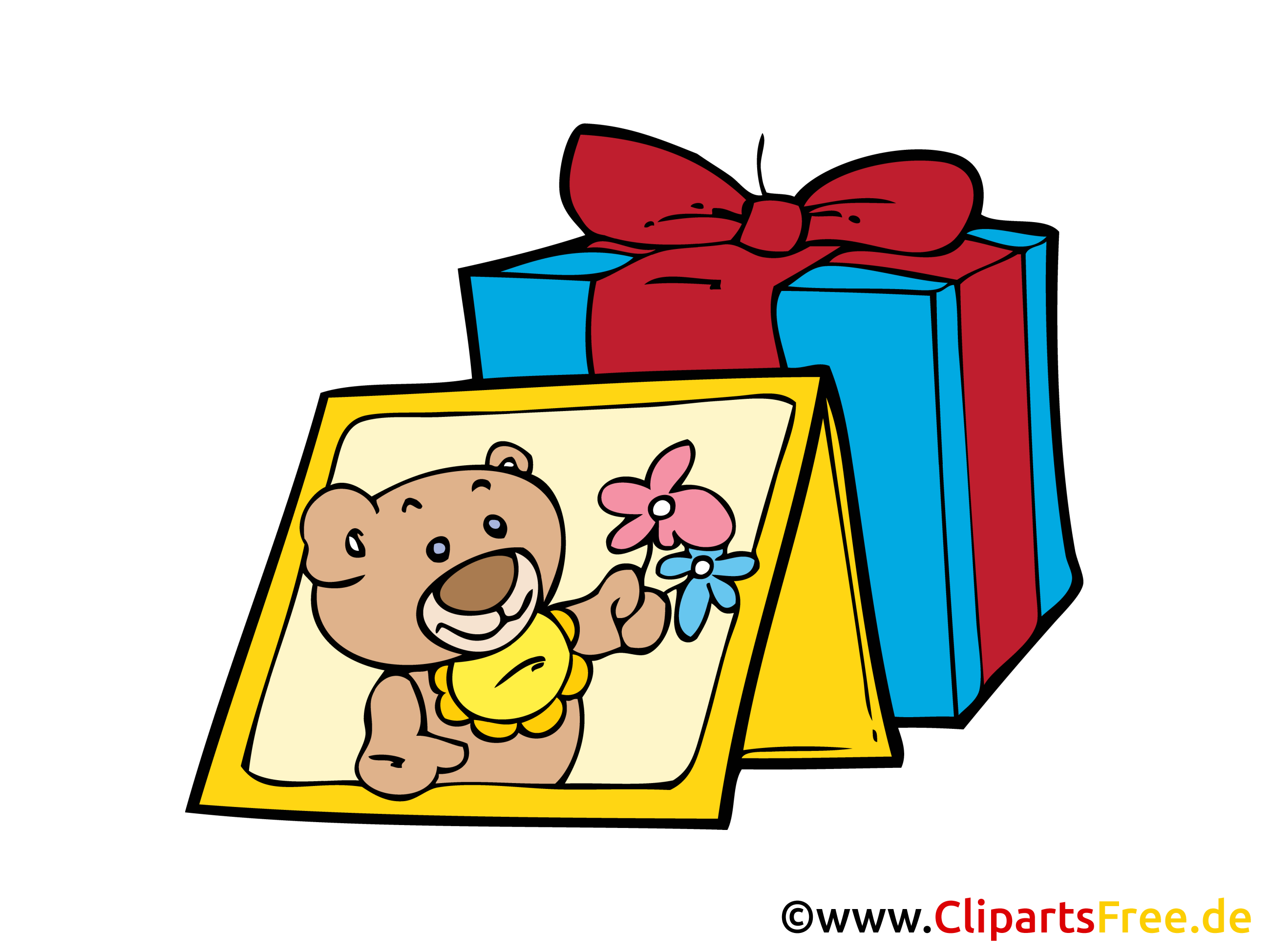 Present, Gift Clip Art, Cartoon, Image, Pic