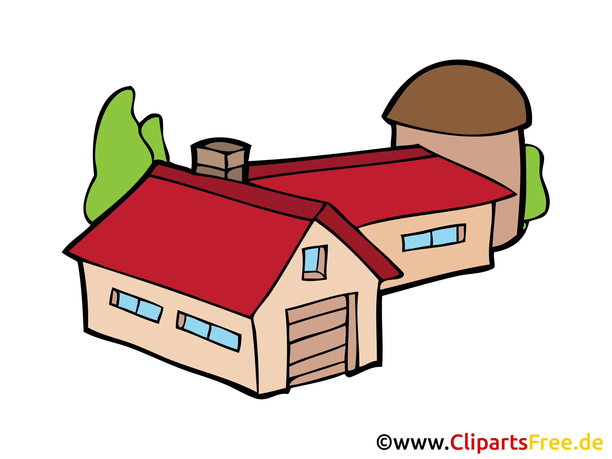 Stall auf dem Bauernhof Bild, Clipart, Illustration kostenlos