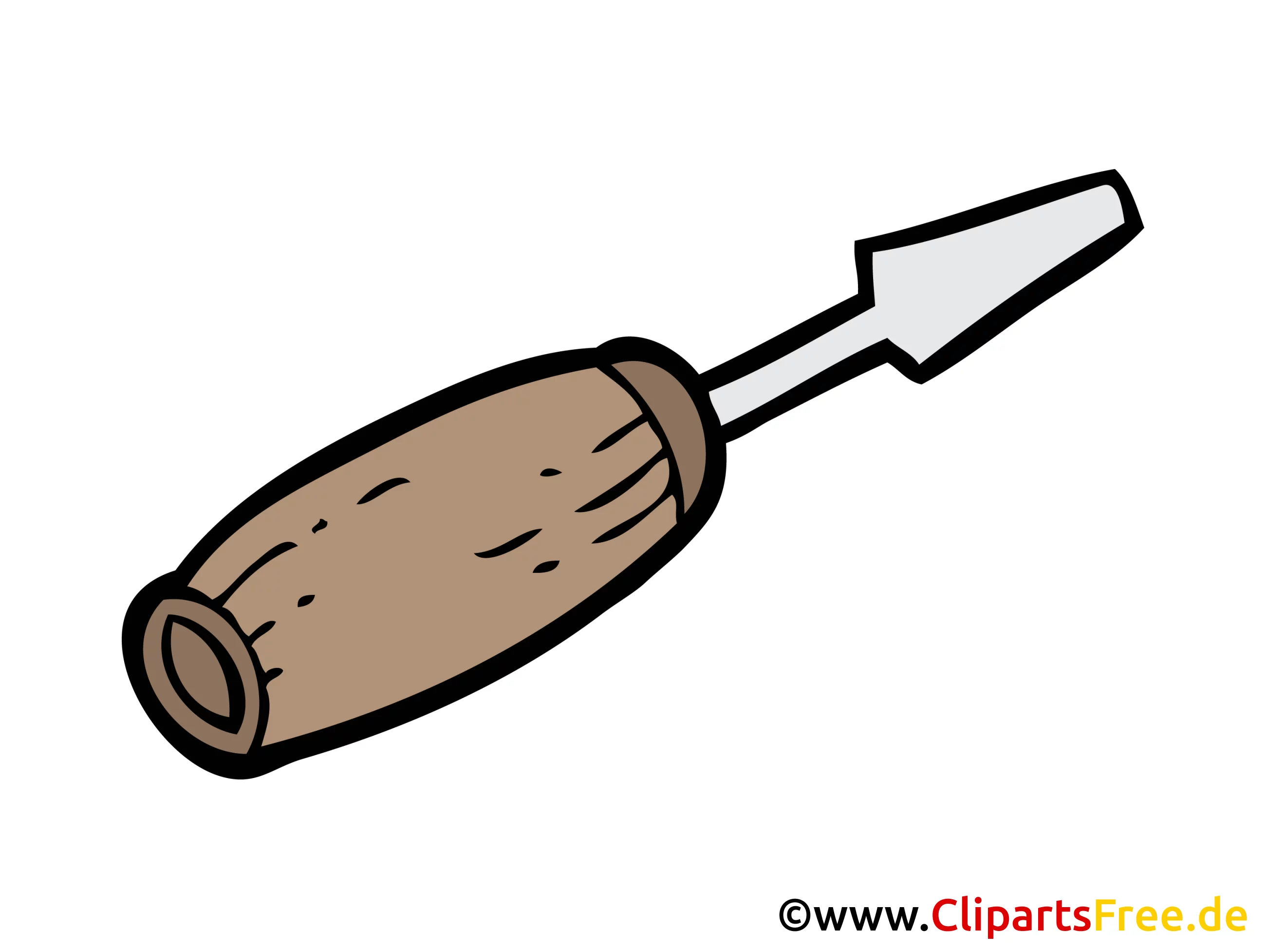 Werkzeug, Schraubendreher Bild, Clipart, Illustration, Grafik, Zeichnung kostenlos