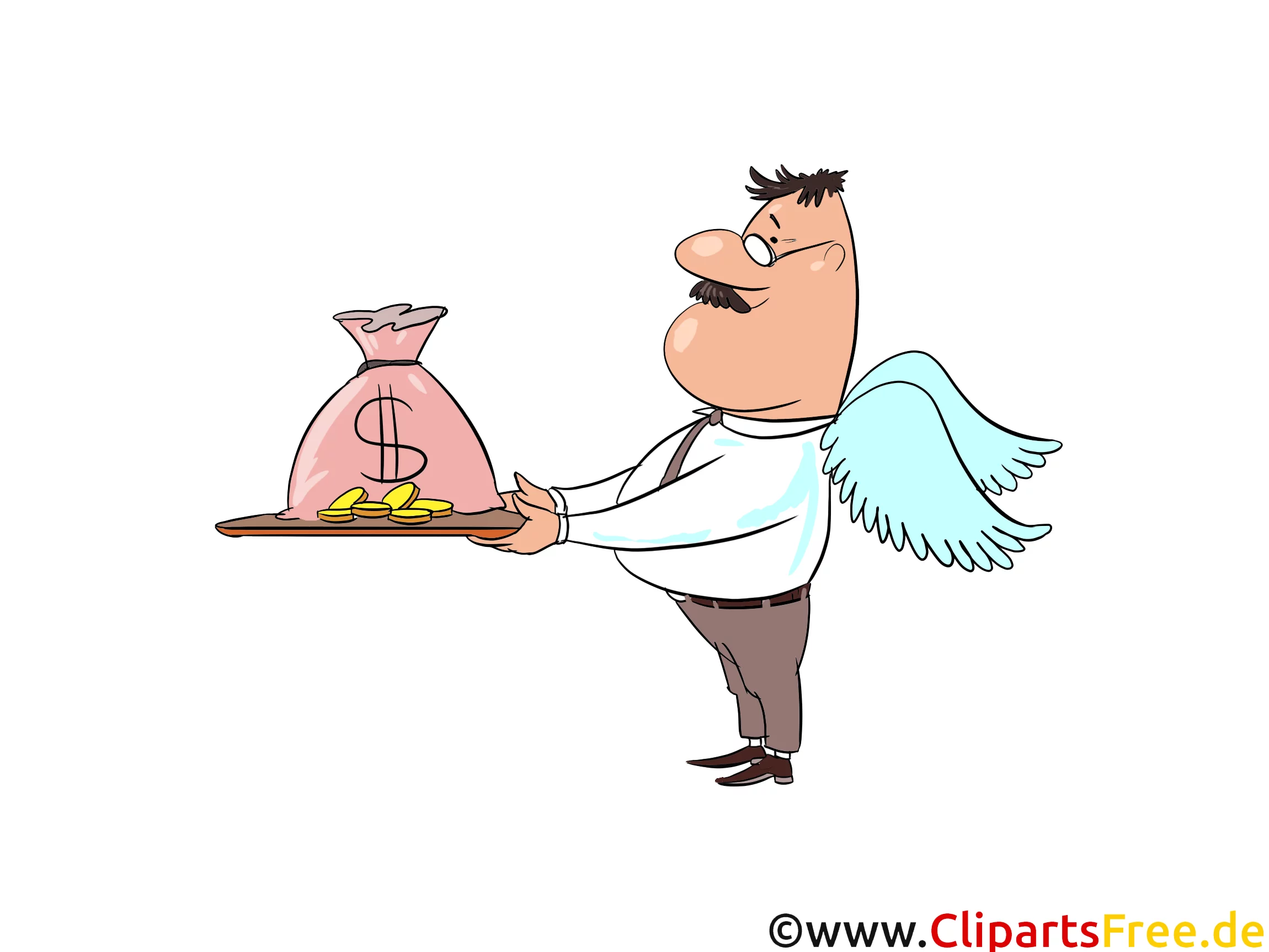 Kreditgeber Clip Art, Bild, Cartoon, Comic, Illustration, Grafik kostenlos