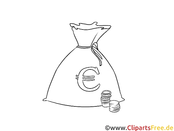 Sack mit Geld Eurozeichen Clipart Sack mit Geld Eurozeichen Clipart