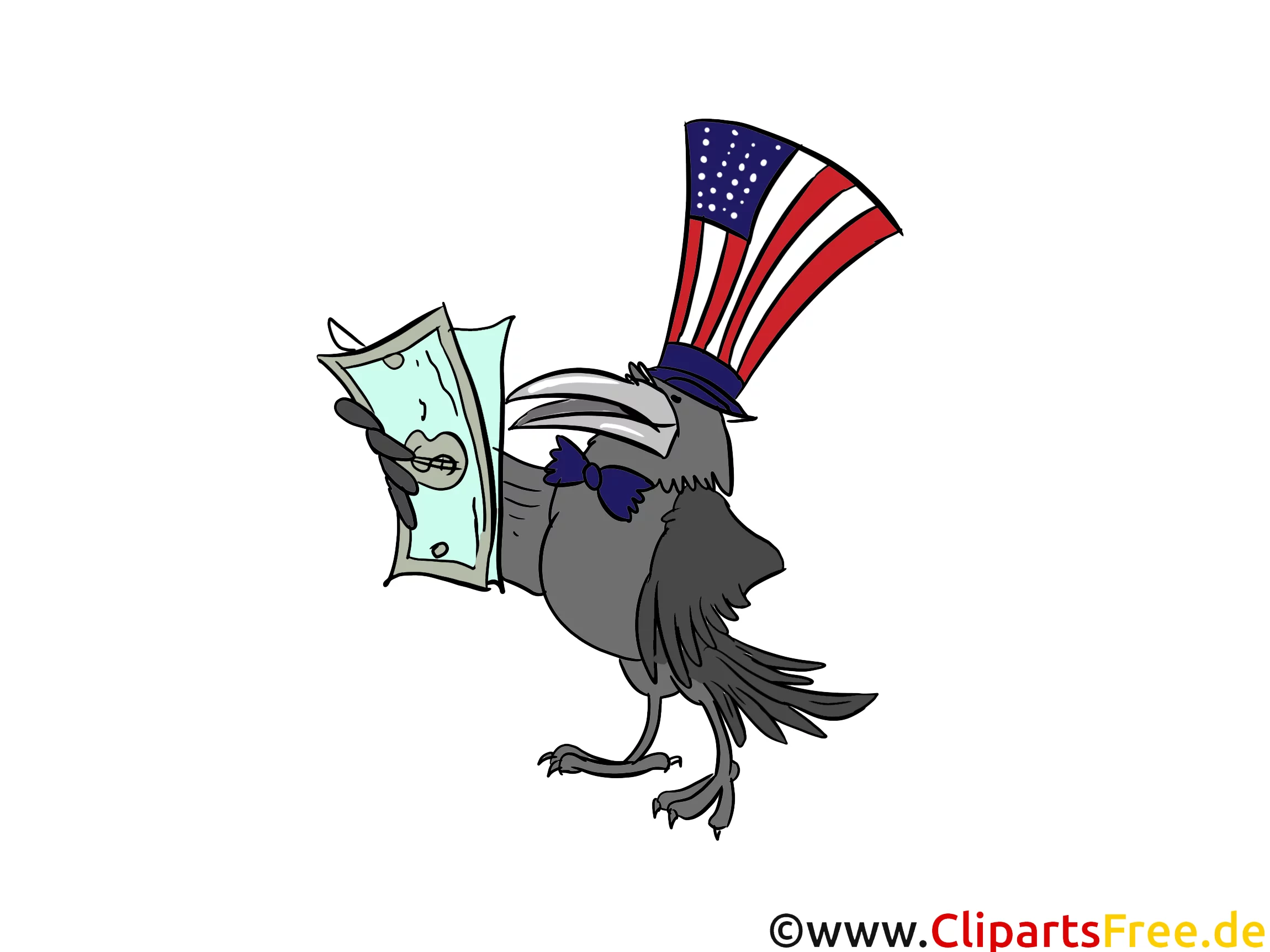 USA Dollars Clip Art, Bild, Cartoon, Comic, Illustration, Grafik kostenlos