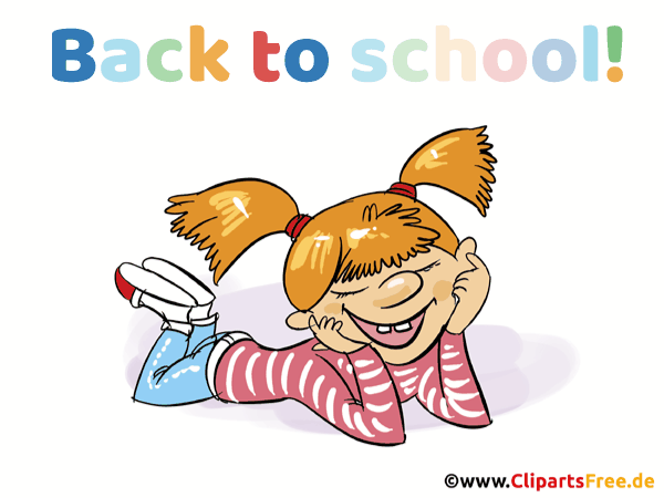 Englisch Zurück in die Schule Gif-Animation