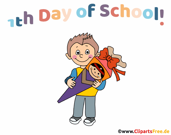 First Day of School animierte Grußkarte auf Englisch