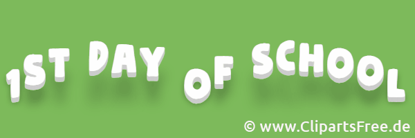 Gif-Animation 1st Day of School