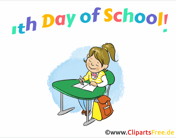 Grusskarte animiert zum ersten Schultag auf Englisch