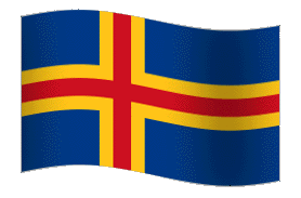Aland (Finland) Fahne Gif Animation Aland (Finland) Fahne Gif Animation