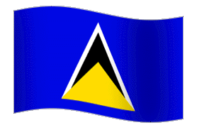 Saint Lucia Fahne Gif Animation Saint Lucia Fahne Gif Animation