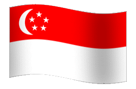 Singapur Flagge Gif animated Singapur Flagge Gif animated