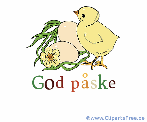 E-Karte Frohe Ostern auf Dänisch