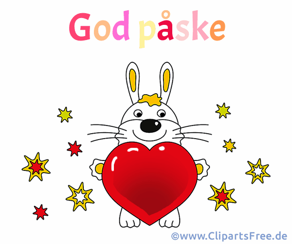 Frohe Ostern auf Dänisch - Bilder für Soziale Netzwerke
