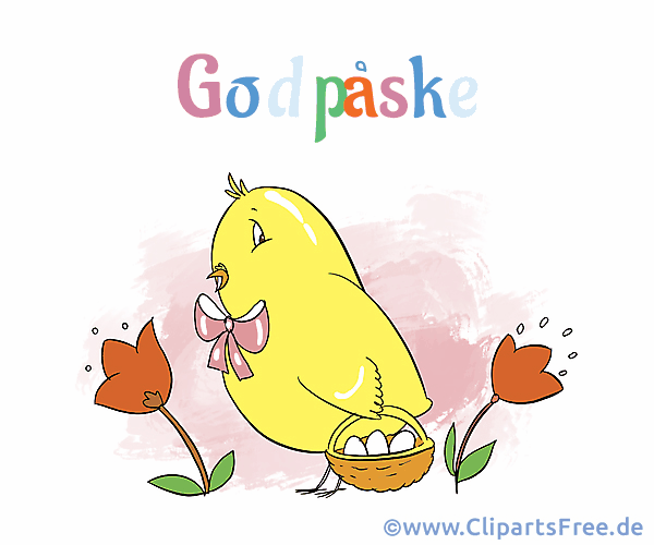 Frohe Ostern auf Dänisch Bild