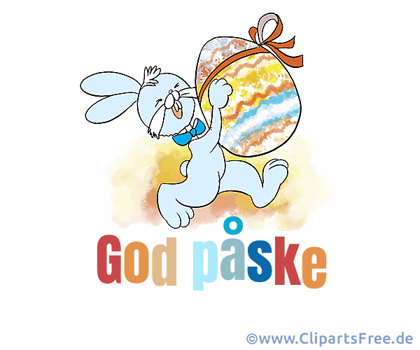 Glückwunschkarte Frohe Ostern auf Dänisch