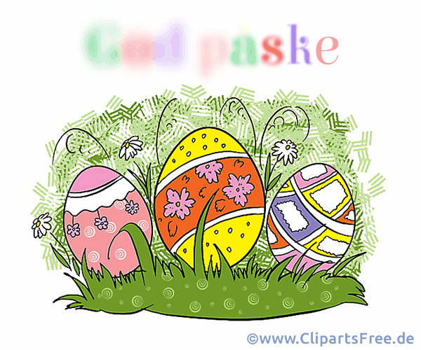 Glückwunschkarte mit Ostereiern Gif-Bild