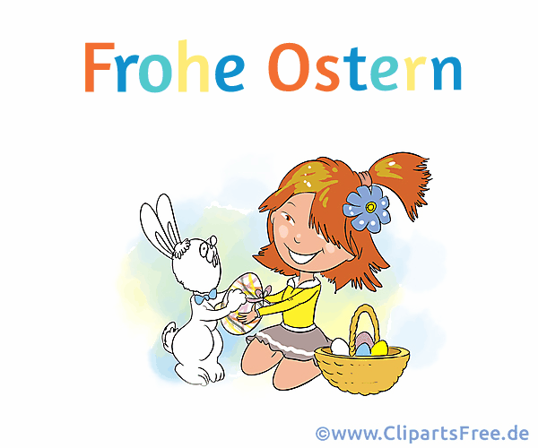 Frohe Ostern auf Deutsch Gif, Bild, Cartoon