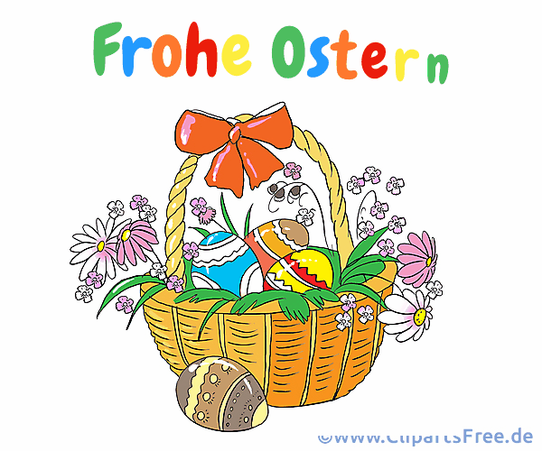 Frohe Ostern Glückwunsch auf Deutsch