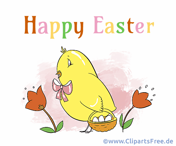 eCard Frohe Ostern auf Englisch