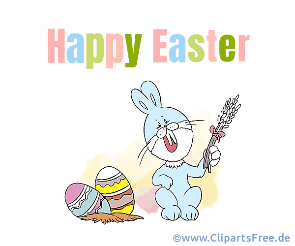 Frohe Ostern Clipart animiert