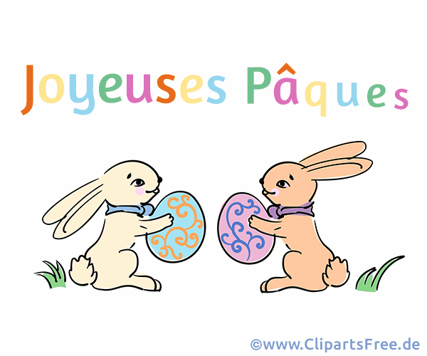 e-Card Frohe Ostern auf Französisch