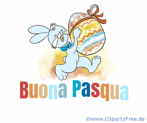 Clip Art frohe Ostern auf Italienisch