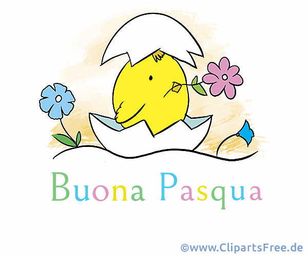 Schönes Bild zu Ostern auf Italienisch