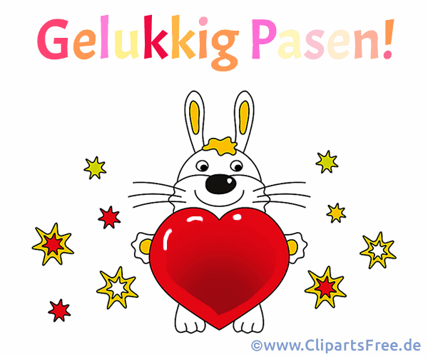 Gif-Animation Frohe Ostern auf Niederländisch