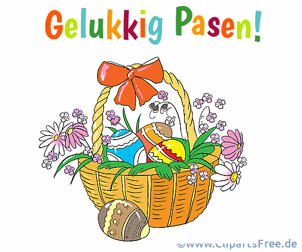 Gif-Bild Frohe Ostern auf Niederländisch