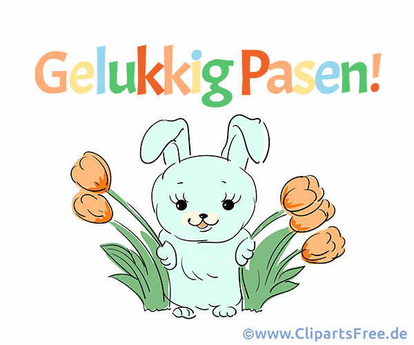 Gif Frohe Ostern auf Niederländisch