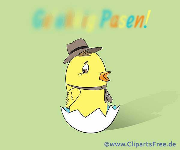 Schönes Bild zu Ostern auf Niederländisch