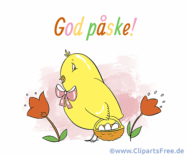 Frohe Ostern auf Norwegisch Gif-Animation