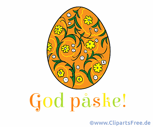 Frohe Ostern auf Norwegisch Glückwunschkarte