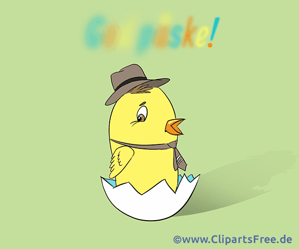 Frohe Ostern auf Norwegisch Osterbild animiert