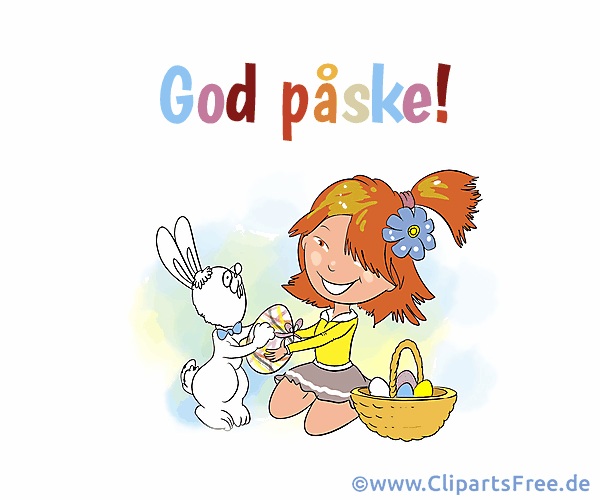 Frohe Ostern auf Norwegisch schöne Glückwunschkarte