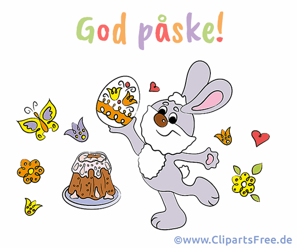 Gifbild Frohe Ostern auf Norwegisch