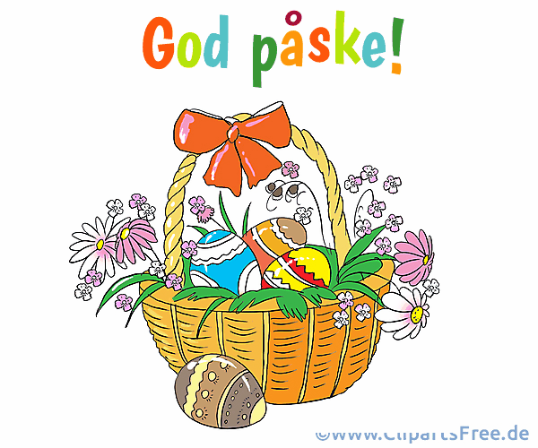 Glückwunsch zu Ostern auf Norwegisch