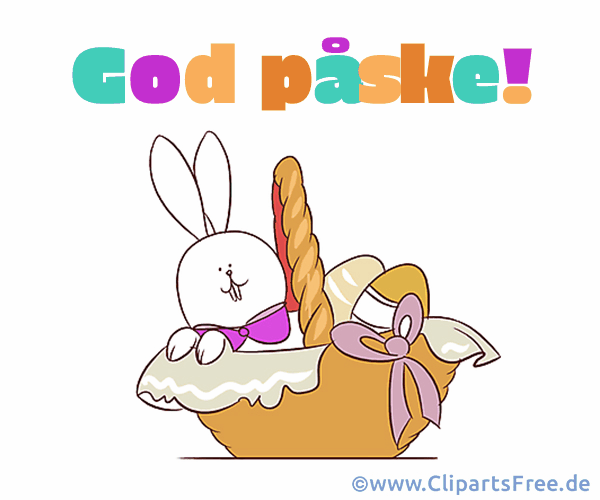 Grusskarte zu Ostern auf Norwegisch