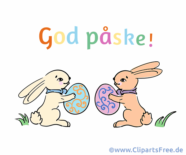 Osterbild auf Norwegisch