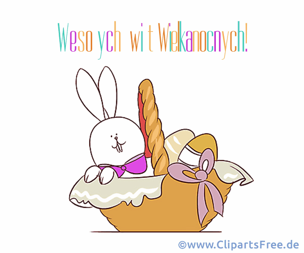 GifAnimation Frohe Ostern auf Polnisch