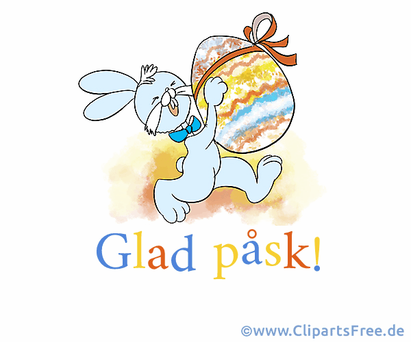 Schöne E-Karte Frohe Ostern auf Schwedisch