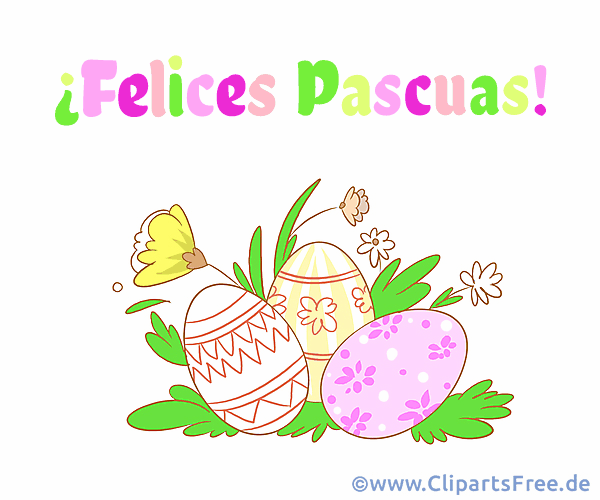 Frohe Ostern auf Spanisch Grussbild