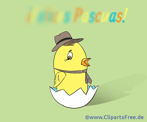 Grusskarte zu Ostern auf Spanisch