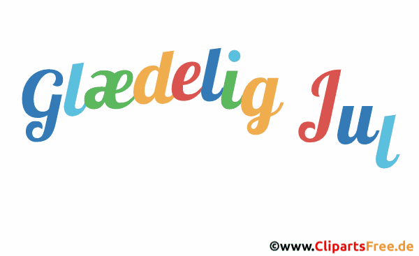 Animation Frohe Weihnachten auf Dänisch