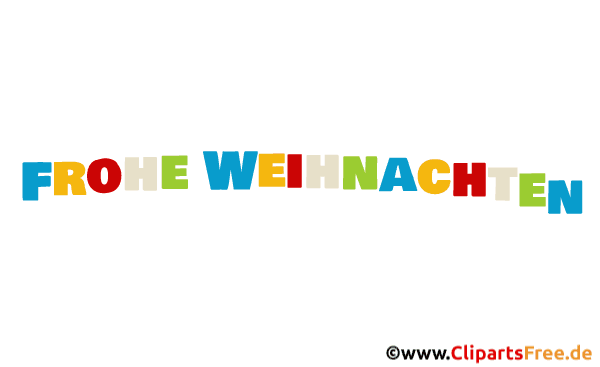 Frohe Weihnachten auf Deutsch animierter Text