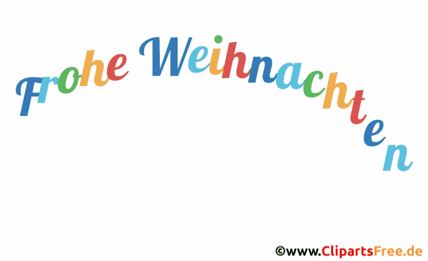 Gif-Animation Frohe Weihnachten auf Deutsch