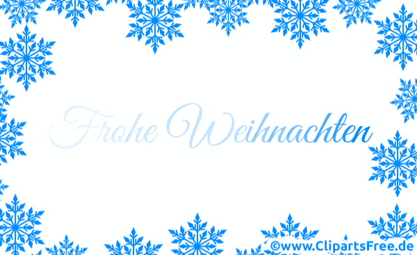 Überschrift Frohe Weihnachten in deutscher Sprache Gif-Bild