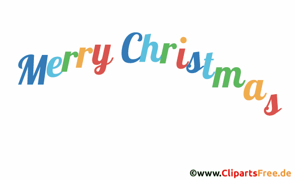 Animation im Gif-Format Frohe Weihnachten auf Englisch